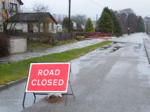 Flooding in Tarland Flooding in Tarland
