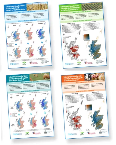 Maps of Scotland with water scarcity information Maps of Scotland with water scarcity information
