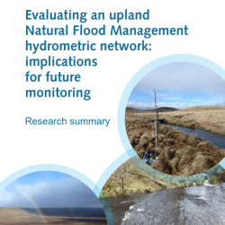 Evaluating an upland NFM hydrometric network. Photo credits: James Hutton Institute