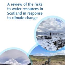 Risks to water resources in Scotland in response to climate change; Cover photographs: Photographs courtesy of Dr Christopher J. White and Dr Douglas Bertram.