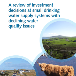 Investment decisions at small drinking water supply systems. Cover photographs courtesy of: Urban Water Technology Centre, Abertay University, James Hutton Institute