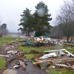 Flooding in  and around Ballater and in the Garioch