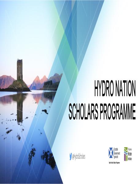 Hydro Nation Scholars Programme 2019