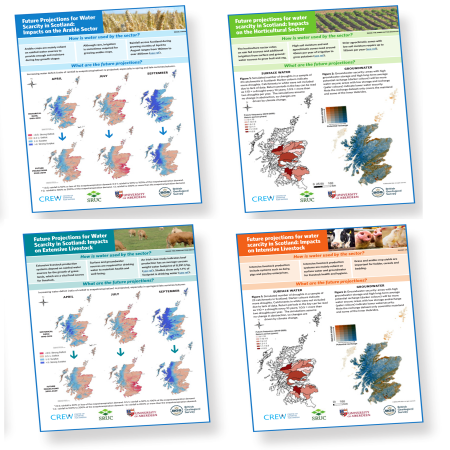 Maps of Scotland with water scarcity information Maps of Scotland with water scarcity information