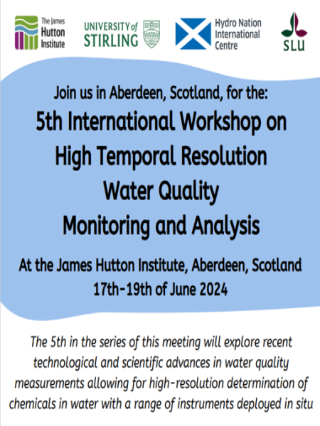 5th International Workshop on High Temporal Resolution Water Quality Monitoring and Analysis