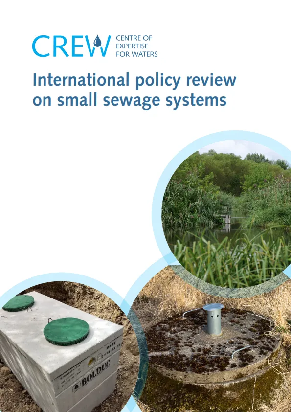 Small sewage systems (SSS);  Cover photographs courtesy of: clockwise – Septic drain fields Hobrechtsfelde in LSG Buch Leonhard Lenz Lid of a rural septic tank beside an intersection, Slammerhogen, Lysekil Municipality, Sweden A septic tank being installed. Nonztp